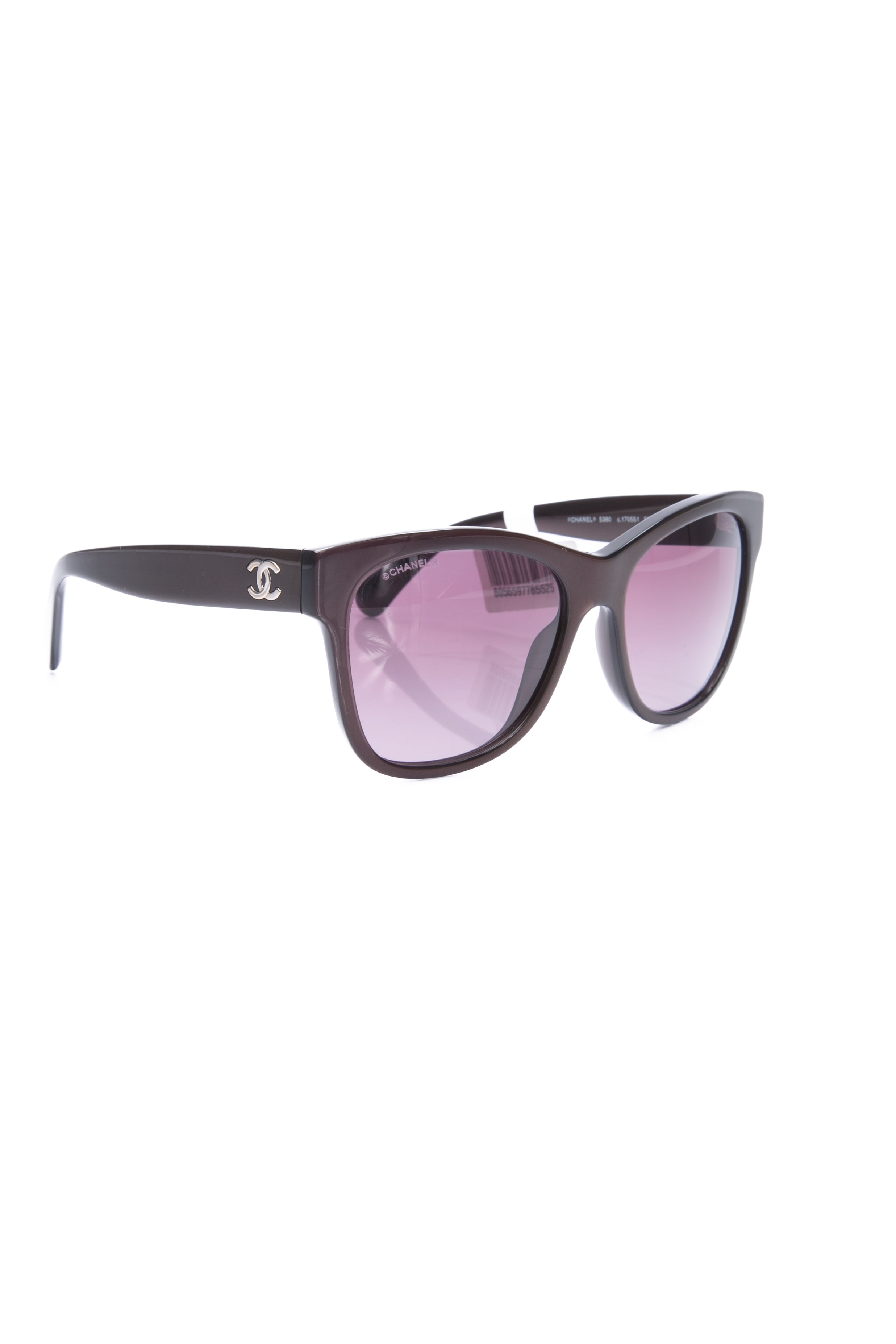 CHANEL Purple Shimmer Frame Square Acetate Sunglasses – Luxury Labels
