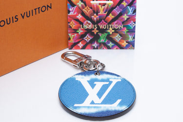 LOUIS VUITTON Monogram Escale Bag Charm Key Holder Blue
