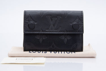 LOUIS VUITTON Discovery Compact Black Leather Wallet