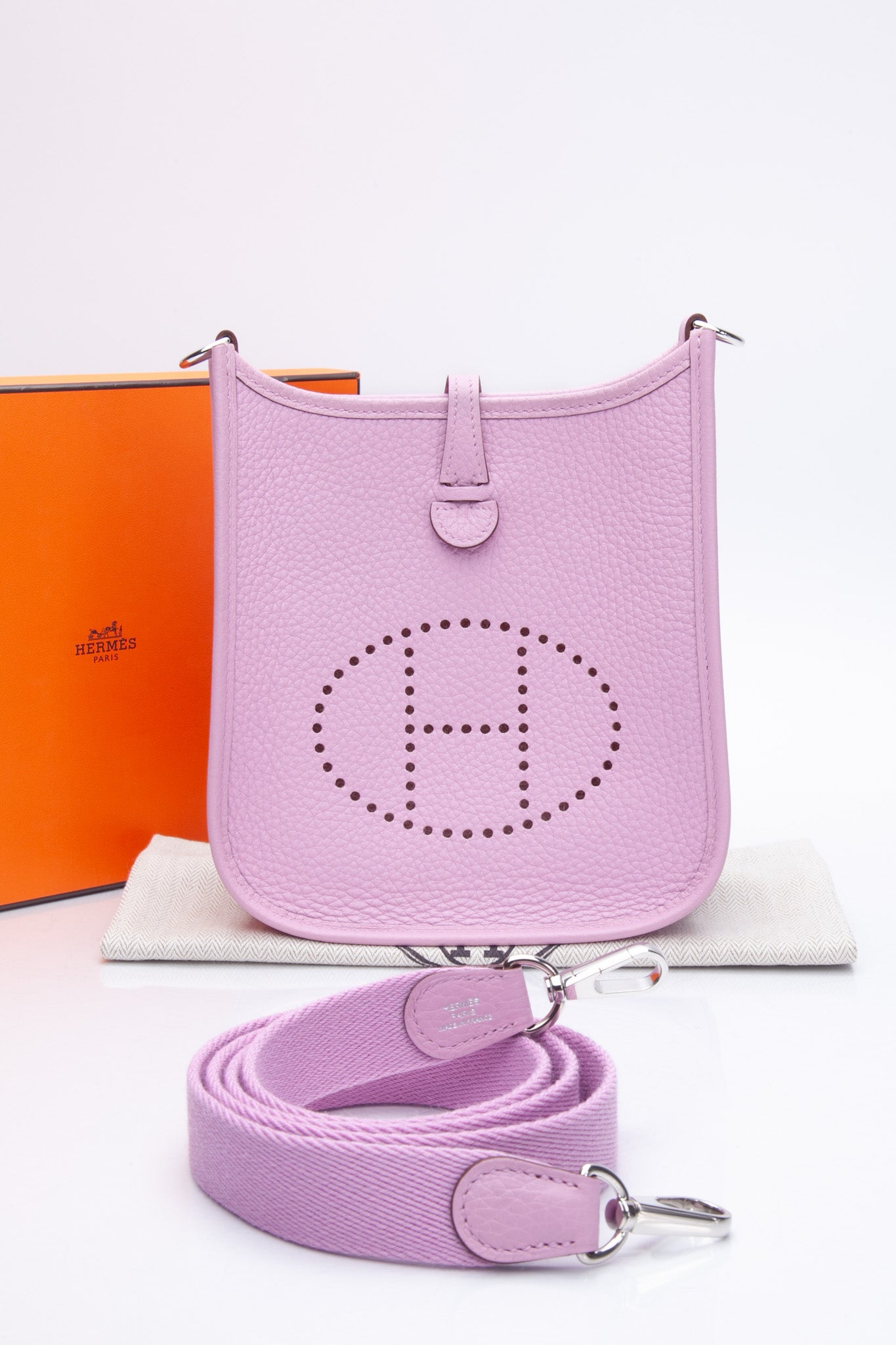 Hermes discount evelyne purple