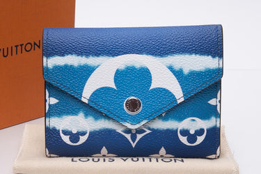 LOUIS VUITTON Monogram Escale Victorine Wallet Blue