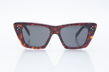 CELINE Dark Havana Acetate Cat Sunglasses (New)