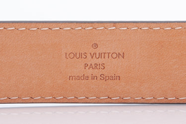 LOUIS VUITTON Mini Monogram 25mm LV Initiales Belt 80 32