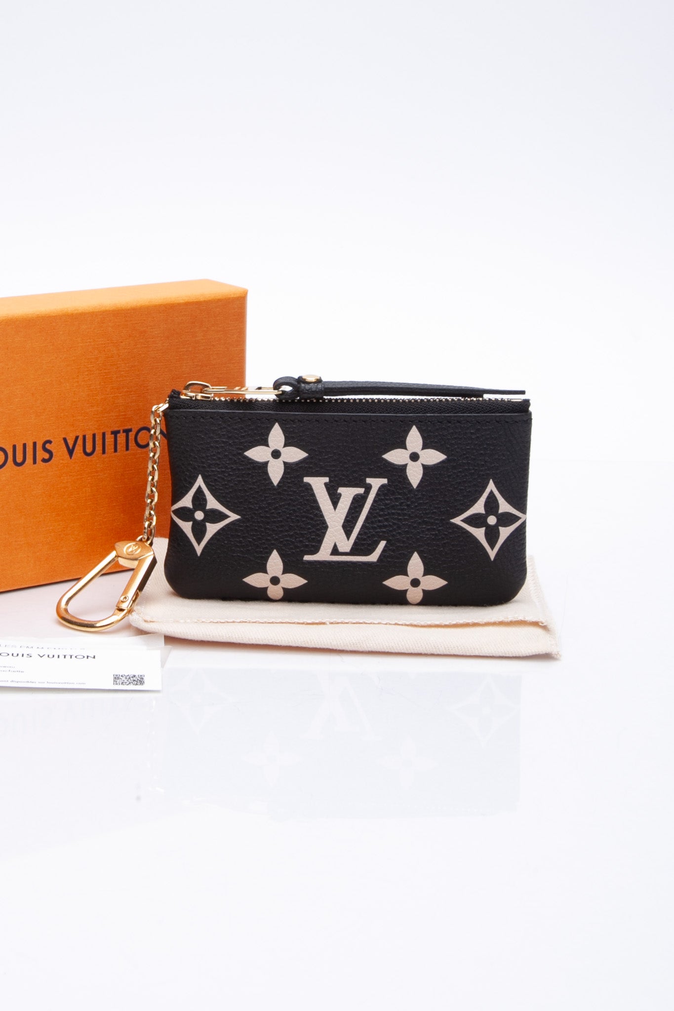 Louis Vuitton, Bags, Louis Vuitton Bicolor Monogram Empreinte Leather Key  Pouch