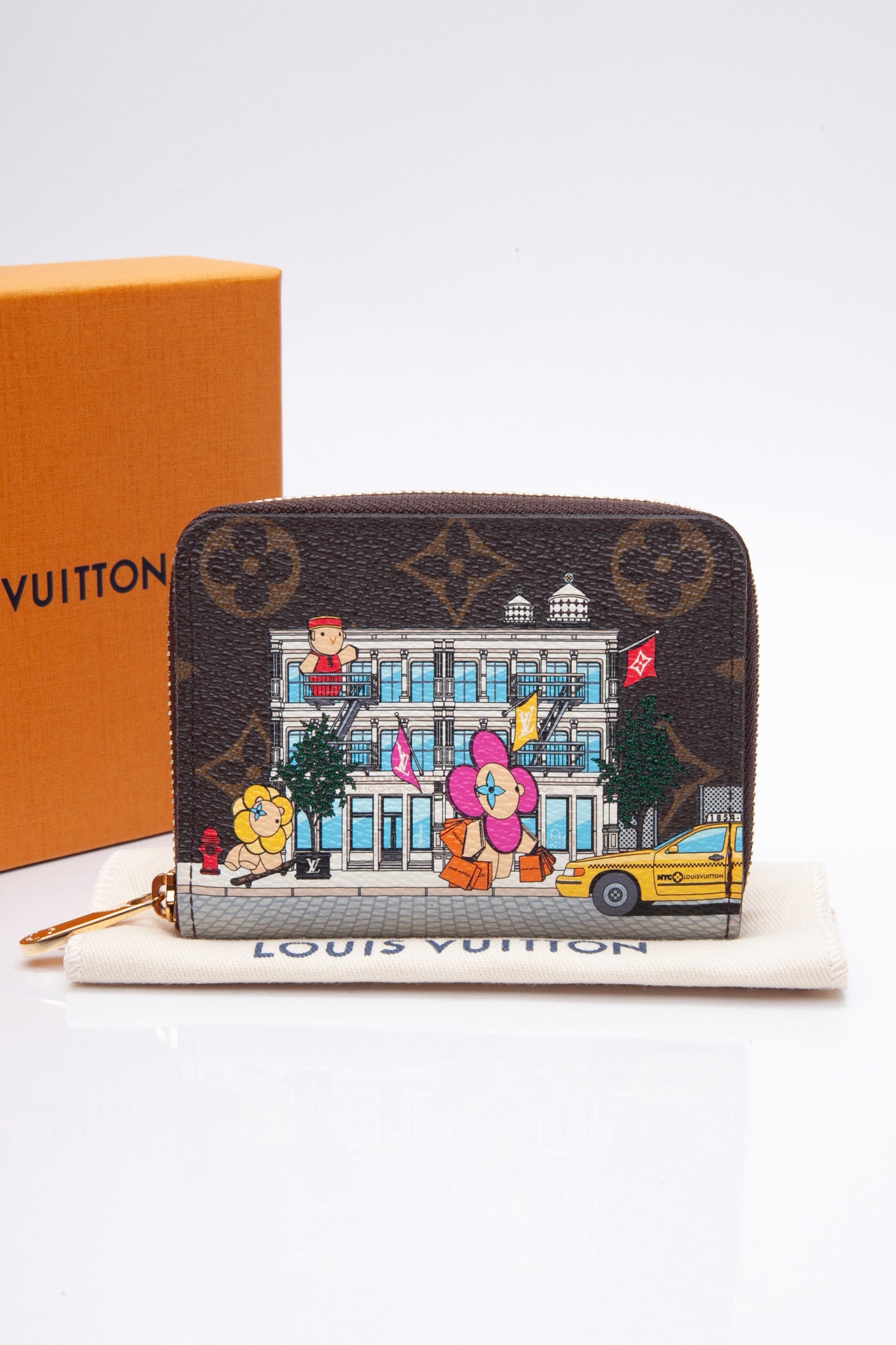 Louis Vuitton, Bags, Louis Vuitton 22 Christmas Animation Xmas Vivienne  London Long Zippy Wallet Lv
