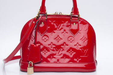 LOUIS VUITTON Alma BB Red Mini Top Handle Bag