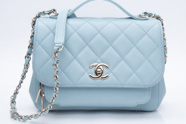 CHANEL 22P Quilted Blue Caviar Small Business Affinity Flap Bag