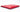 SAINT LAURENT Bandana Red Calfskin Matelasse Chevron Monogram Large Pouch