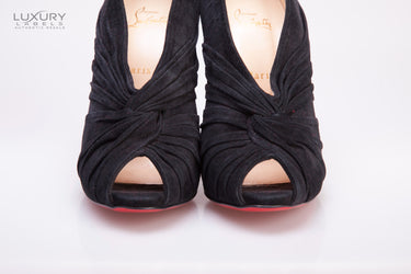 Christian Louboutin Black Suede Shoes Size 41.5