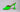 Amina Muaddi Green Lupita Slipper Heels In Fluo Green Sz 37.5 (Brand New)