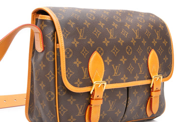 LOUIS VUITTON Monogram Satchel Messenger Bag