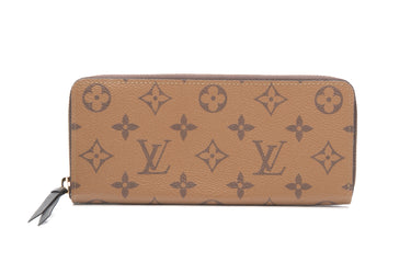 LOUIS VUITTON Monogram Reverse Clemence Wallet