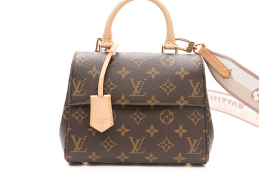 LOUIS VUITTON Monogram Beige Cluny Mini Crossbody Bag