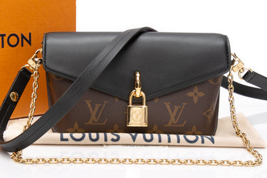 LOUIS VUITTON Monogram Noir Padlock on Strap