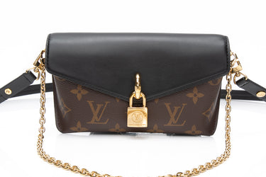 LOUIS VUITTON Monogram Noir Padlock on Strap