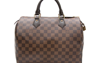 LOUIS VUITTON Damier Ebene Speedy 30 Bag