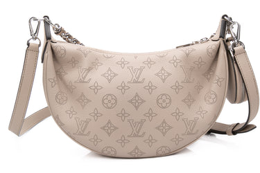 LOUIS VUITTON Galet Grey Baia PM Mahina Crossbody Bag