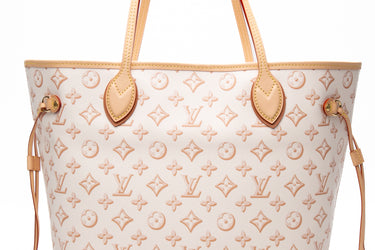 LOUIS VUITTON Beige Clair Neverfull MM Fall For You (New)