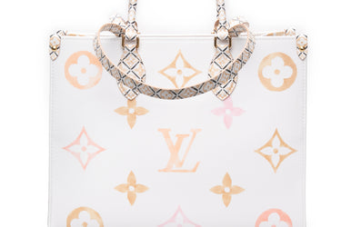 LOUIS VUITTON By The Pool Beige Monogram Giant Watercolor Onthego MM