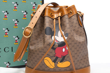 GUCCI x DISNEY Beige Vintage Sun Oil Mini Vintage GG Supreme