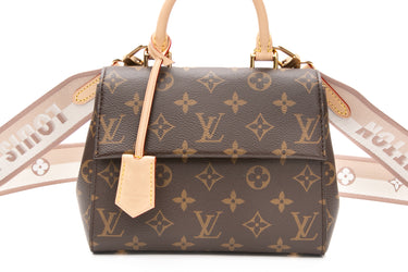 LOUIS VUITTON Monogram Beige Cluny Mini Crossbody Bag