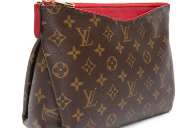 LOUIS VUITTON Monogram Pallas Cerise Clutch