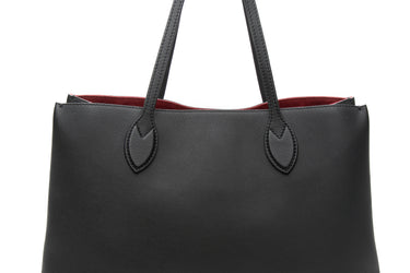 LOUIS VUITTON Black Noir Leather Lock me Shopper Bag