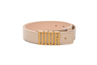 DIOR Beige Multi Calfskin D-Fence Reversible Belt 75 (New)