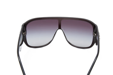 CHANEL Purple Acetate Crystal CC Shield Sunglasses