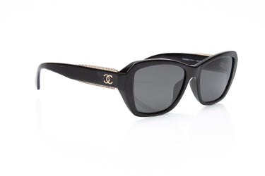 CHANEL Acetate Polarized Butterfly Sunglasses