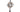 CHANEL Crystal Silver Logo Flower Drop Necklace