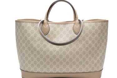 GUCCI Beige Ophidia Medium GG canvas tote shoulder bag
