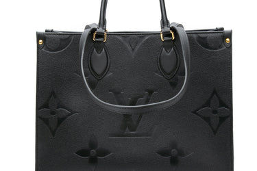 LOUIS VUITTON Black Monogram Empreinte Onthego MM