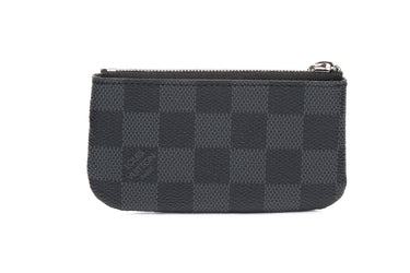 LOUIS VUITTON Damier Graphite Canvas Key Pouch Cles