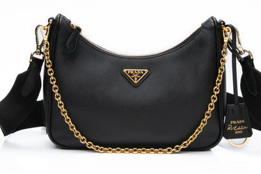 PRADA Re-Edition 2005 Black Saffiano Leather Crossbody Bag