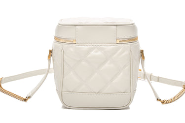 SAINT LAURENT Crema Soft 80's Grain de Poudre Leather Quilted Vanity Bag