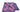 LOUIS VUITTON Pink and Blue Multicolor Giant Pop Monogram Wool Scarf