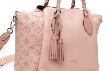 LOUIS VUITTON Magnolia Haumea Mahina Leather Bag