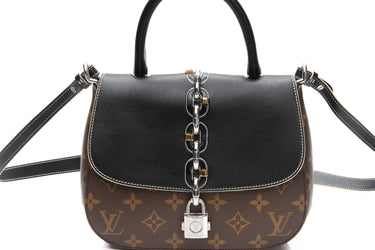 LOUIS VUITTON Black Monogram Chain It PM