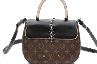 LOUIS VUITTON Black Monogram Chain It PM