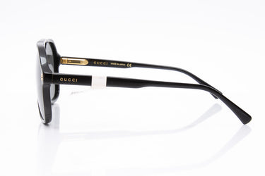 GUCCI Black Pilot Acetate Sunglasses (New)