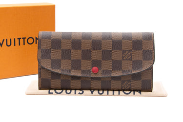 LOUIS VUITTON Damier Ebene Emilie Wallet