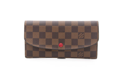 LOUIS VUITTON Damier Ebene Emilie Wallet
