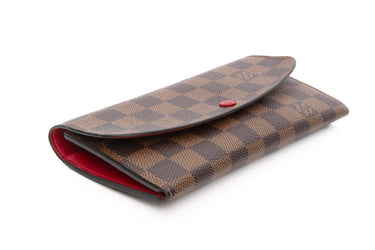 LOUIS VUITTON Damier Ebene Emilie Wallet