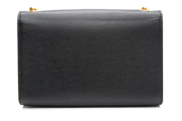 SAINT LAURENT Black Small Grain De Poudre Classic Monogram Kate Crossbody Bag