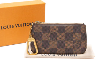 LOUIS VUITTON Damier Ebene Key Pouch Cles