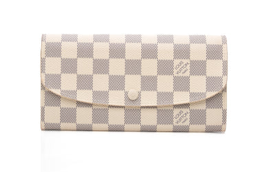 LOUIS VUITTON Damier Azur Emilie Wallet