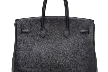 HERMES Bleu Indigo Togo Birkin 35