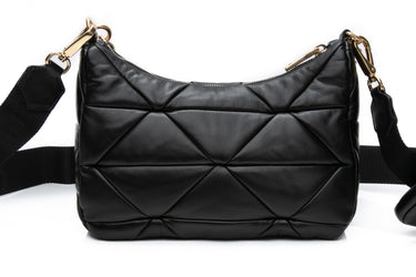 PRADA Black Leather System Re-edition Nappa Quilted Patchwork Crossbody Bag (New)