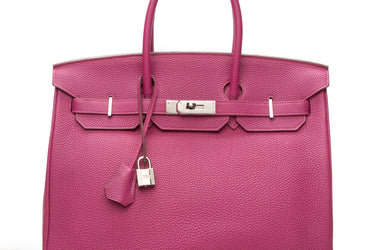 HERMES Tosca Togo Leather Birkin 35